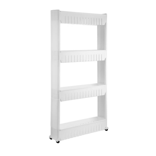 iMounTEK 1Pack 4 Tiers Slim Storage Cart Mobile Rolling ...