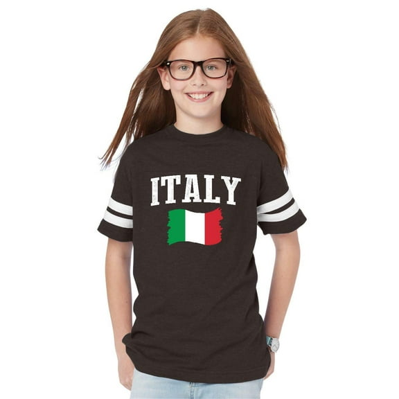 Youth Italy Football Fine Jersey T-Shirt