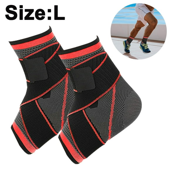Sports Ankle Support, Adjustable Ankle Brace for Women and Men, Stabilize Ligaments, Eases Swelling and Sprained Ankle, Breathable Compression,