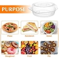 thumbnail image 3 of 40 Pcs 8'' Disposable Pie Containers with Lids Clear Plastic Pie Carrier Round Pie Keeper Storage Dessert Carrier Clamshell Takeout Food Containers for Doughnut Cookies Salad Fruit Vegetable, 3 of 8