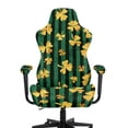 thumbnail image 3 of Whosucclay Golden Shamrock Strip Print Gaming Chair Cover Stretchable Rotating Desk Chair Protector Cover with Armrest Slipcovers Washable Slipcover for Office & Gaming Chairs St Patrick's Day Decor, 3 of 8