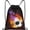 Fire Soccer Ball, variant on Baseball Drawstring Bags Youth , Cool Sports Drawstring Backpack with Fire and Water Pattern Printed, Black Casual Knapsack Bags for Teens Adults for Gym Travel Swimming Beach Camping, Small