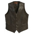 thumbnail image 3 of Gioberti Men's 5 Button Faux Leather Vest, 3 of 6