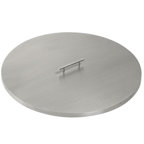 American Fireglass Round Stainless Steel Fire Pit Cover