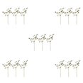 thumbnail image 2 of Yuarrent 3 piezas de plástico fácil de limpiar ramas de árboles artificiales elegante ecológico duradero durabilidad púrpura Type2 NO2, 2 of 6