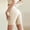 Beige, variant on Women's High Waisted Peach Yoga Shorts, Solid Color Quick Dry CRZ Yoga Shorts for Women, Workout Biker Shorts Beige S