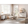 thumbnail image 2 of WAMPAT Farmhouse 3-Piece Bedroom Set, 47.2" Wood 6-Drawer Dresser and Nightstand Set of 2 with Charging Station for Bedroom,Living Room,White, 2 of 9