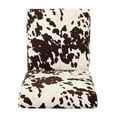 thumbnail image 4 of Dining Chair Pair - Armless Contemporary Eating Style Rubberwood Beige Velvet Upholstered Seats 2pcs Chairs Modern Design Material In Color, 4 of 7