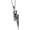 silver-60cm chain, variant on Men's Stainless Steel Retro Skull Pnendant Necklaces Silver Gold Lightning Bolt Biker Jewelry