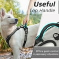 thumbnail image 5 of Dog Harness for Large Dogs, No Pull Service Vest with Reflective Strips and Control Handle, Adjustable and Comfortable for Easy Walking, No Choke Pet Harness with 2 Metal Rings, Pink, L, 5 of 9