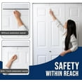 thumbnail image 5 of Safety Innovations Deluxe Bi-Fold Door Lock with Extension Wands for Childproofing, Clear, 2 Piece, 5 of 7