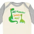 thumbnail image 4 of Inktastic My Mamaw Loves Me Grandson Gift Boys Long Sleeve Baby Bodysuit, 4 of 5