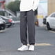 thumbnail image 5 of Pantalones de pana de color liso para hombre, largos, con bolsillos y cordón, con ribete en la pierna., 5 of 5