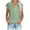 Green, variant on GERsome Women's Tops Short Sleeve V Neck Button Down T Shirt Summer Tee Solid Color Loose Casual Blouse