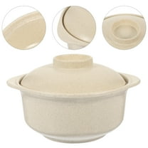 PTOOTP Beige Soup Bowl 11.5 oz Synthetic Material Kitchen Bowl Versatile Household Use Microwave