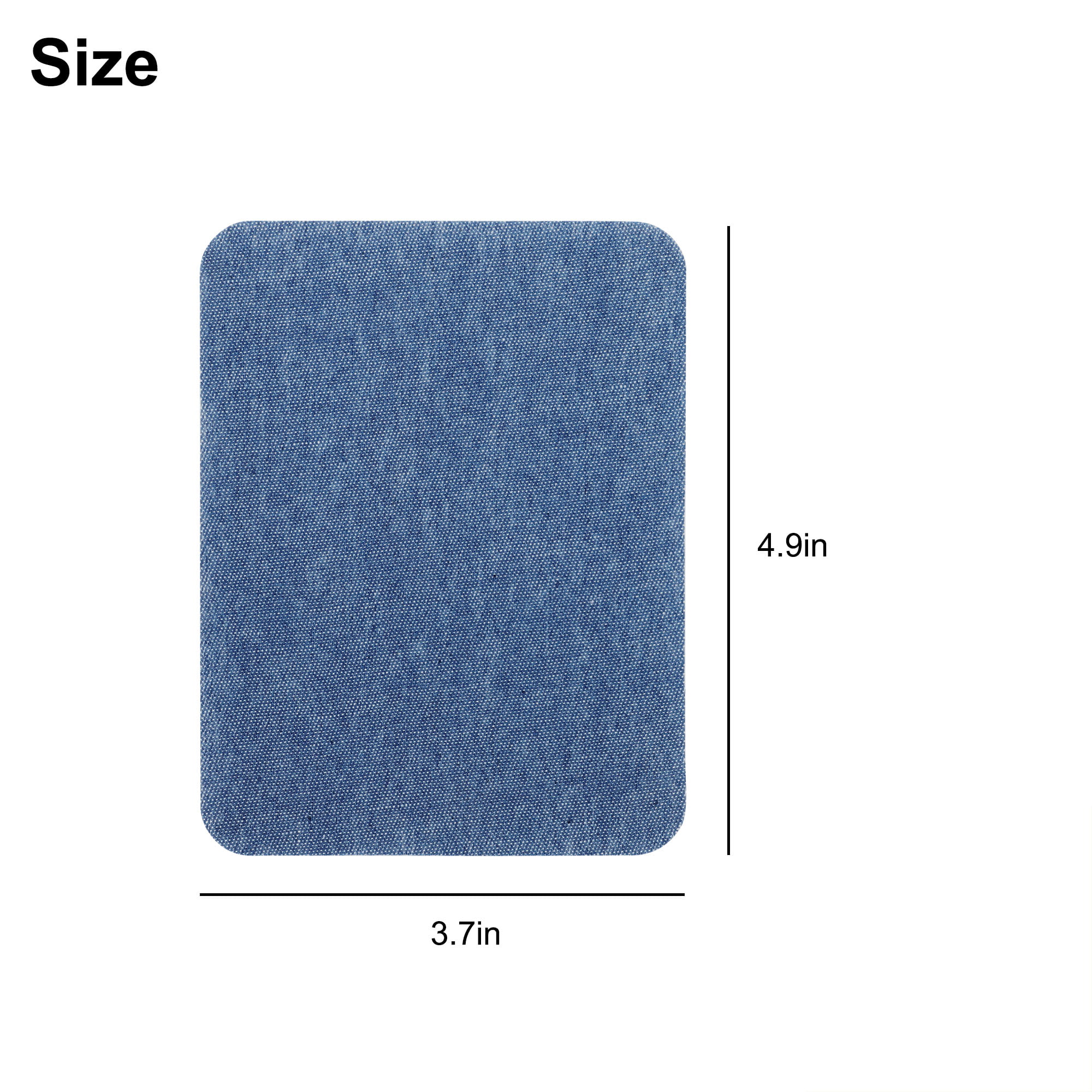 20pcs Iron On Denim Patches, EEEkit No-Sew Jeans Patches for Clothing,  Adhesive Sewing Patches with 5 Assorted Colors 