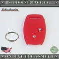thumbnail image 4 of Red Protective Rubber Case Silicone Cover For Honda Remote Key Shell 2 Buttons, 4 of 5