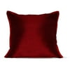 Canopy Faux Silk Pillow, Brick Red
