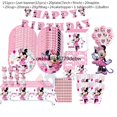 thumbnail image 3 of Decoraciones de fiesta de Minnie Mouse de Disney, vajilla rosa con tema de Minnie, juego de globos para Baby Shower, suministros de fiesta de cumpleaños para niños y niñas, 3 of 4