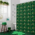 thumbnail image 3 of Shower Curtain for Bathroom Lucky Gold Coin Rainbow Leprechaun for Irish Festival Waterproof Bath Curtains Shower Curtains with Hooks,Green Bathroom Curtain Privacy Drapes for Bathtubs Toilet 36x72in, 3 of 9