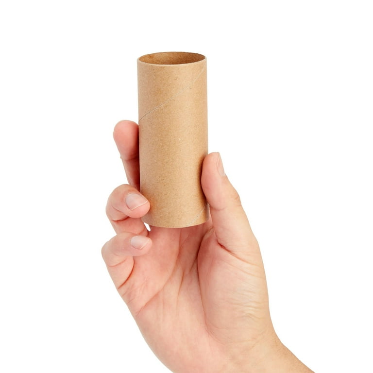 Brown Cardboard Tubes for Crafts, DIY Craft Paper Roll (1.6 x 3.95