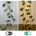 thumbnail image 6 of Lighted Eucalyptus Garland Battery Operated with Timer – 6.56Ft 96 LED Artificial Greenery Vine for Mantle, Room, Stairs, Wedding & Holiday Decor, Indoor & Outdoor, 6 of 14