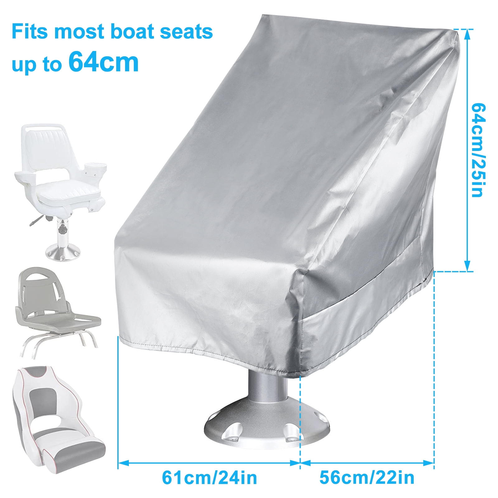 Protoiya Boat Seat Cover Heavy Duty Canvas Seat Covers Waterproof Boat  Folding Seat Cover Durable Weather Resistant Fishing Chair Protective Cover  to