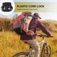 thumbnail image 2 of 50PCS Universal Backpack Mountaineering Bag Plastic Threading Buckle Double Hole Cord Lock(Black), 2 of 8