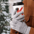 thumbnail image 4 of Guantes De Invierno De Lana Tejido,  ROSA/GRIS/NEGRO/CAFE, 4 of 5