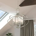 thumbnail image 3 of Livex Lighting Westfield Chandelier in Brushed Nickel, 3 of 12