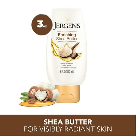 Jergens Shea Butter Deep Conditioning Travel Size Body Lotion, 3 fl oz