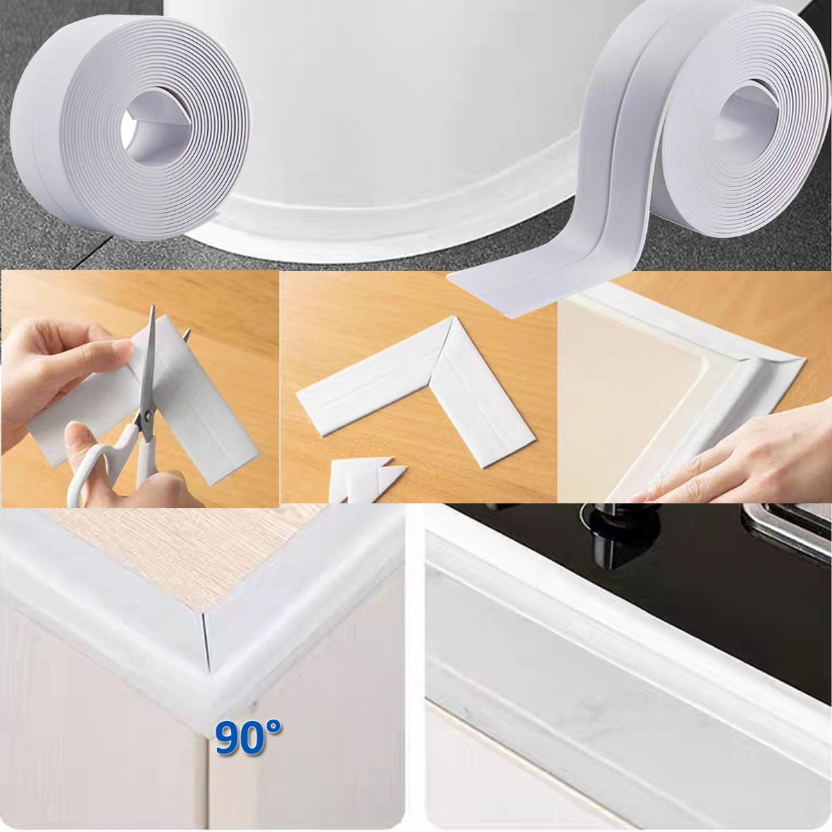 1.5" X 10.5 Ft Tape, Selfadhesive Sealing Waterproof Tape for Kitchen