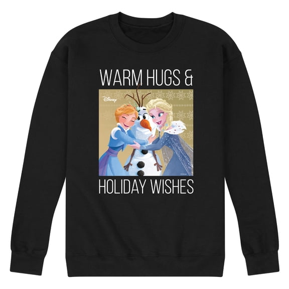 Frozen 2 - Warm Hugs Holiday Wishes - Adult Crew Fleece