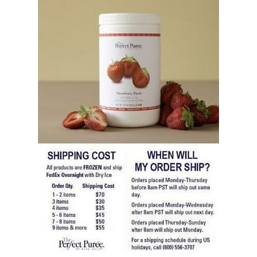 Strawberry Puree - 30 Ounces (1 container)