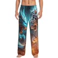 thumbnail image 1 of Balery Blue Dragon And White Tiger Pantalones de pijama para hombre, pijama ultraligero, pantalón de descanso-X-Large, 1 of 6
