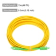 thumbnail image 2 of Uxcell 15M/49.2Ft Single-mode Simplex Fiber Optic Patch Cable SC/APC-SC/APC for Router Switches Transceivers, 2 of 6