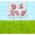thumbnail image 1 of Up To 95% Off Red & Chrome (18" X 24") Yard Sign, Includes Metal Step Stake, 1 of 6