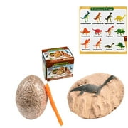 Dino Eggs Excavation Set of 12 Dinosaurs Fossil Dig Up Kit Archaeology Science Gift Style:Single pack, random style