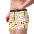 thumbnail image 2 of KLL Bow Ties Men's Cotton Boxer Briefs Underwear-Large, 2 of 5