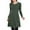 Green, variant on Ndbuld Midi Dresses for Women Casual 3/4 Sleeve Wrap Dress Plus Size Curvy Cocktail Dresses with Pockets Gray XL