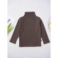 thumbnail image 6 of iiniim Kids Boys Girls Plain Mock Neck Base Layer Tops Lounge Daily Underwear Outdoor Warm T-shirts, 6 of 7