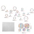 thumbnail image 7 of Unique Bargains Non-Adhesive Reusable Rainbow Window Stickers Light Blue Ring-Shaped, 7 of 7