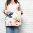 thumbnail image 2 of Blue Yellow Flowers Pillow Covers 18x18 Inch Decorative Throw Pillow Cover, Spring Summer Garden Wildflowers Sofa Pillowcases Accent Cushion Case Home Decor Bedroom Living Room, 2 of 6
