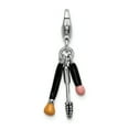 thumbnail image 1 of 925 Sterling Silver Makeup Necklace Pendant Charm, 1 of 7