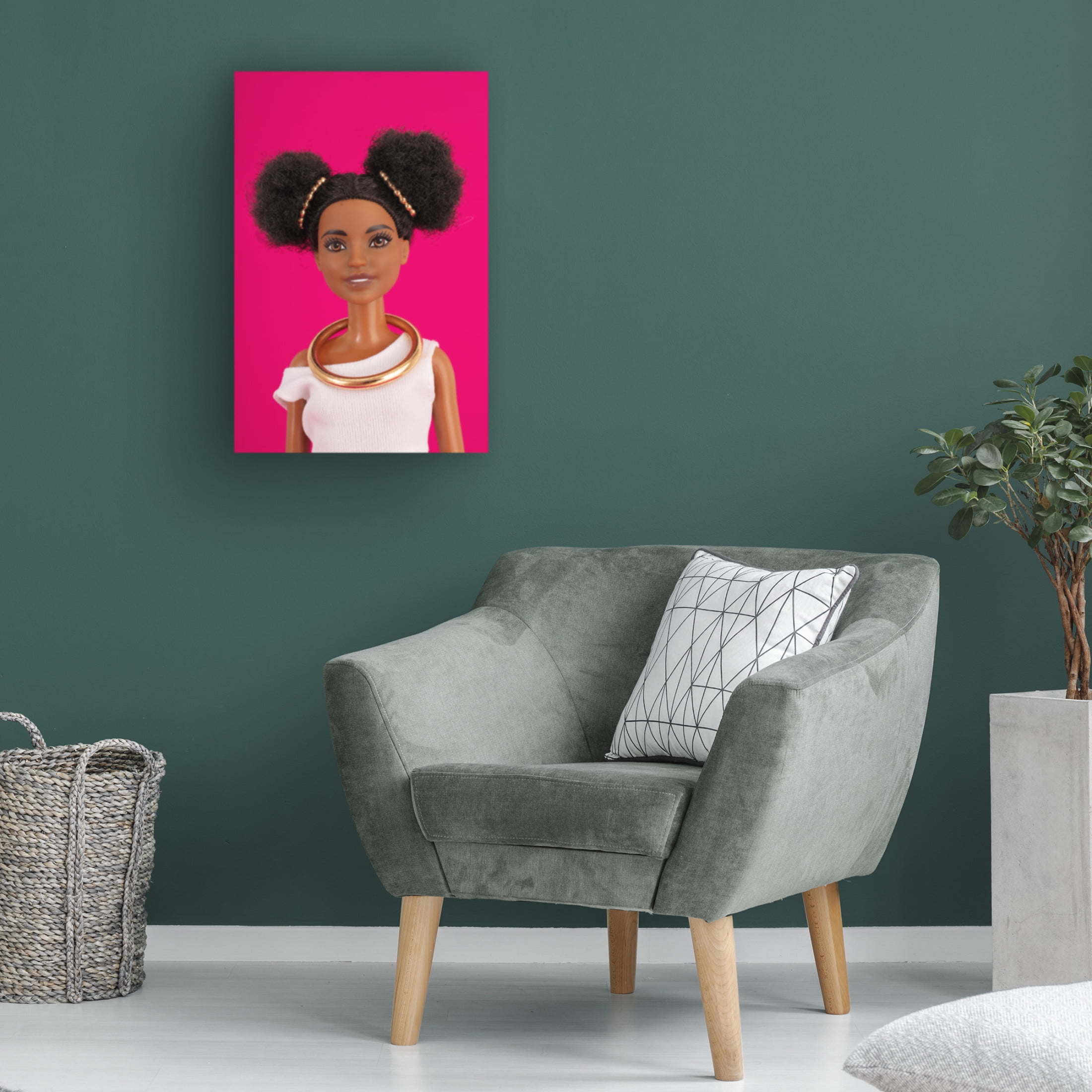 Canvas Wall Art - Julia Ramiro 'Portrait3' Wall Art for Living Room, Bedroom, or Office D?cor by Trademark Fine Art - 30 x 47 Inches