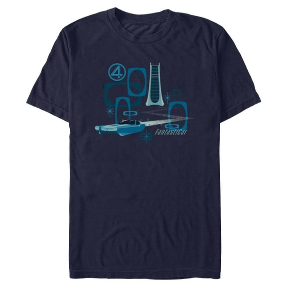 Mens The Fantastic Four: First Steps Action Car T Shirt