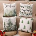 thumbnail image 1 of Juego de 4 fundas de almohada navideñas Multiwins de doble cara, 41 x 41 cm, 1 of 7