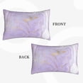 thumbnail image 2 of Susaid Lavender Glitter Foil Stripes Print Pillowcases Multiple Size, Pillow Cover Super Soft Envelope Closure Standard Pillow Case-14"x20", 2 of 6