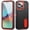 black orange, variant on for iPhone 14/15/16/17/plus/ Pro/pro max Case with Built-in Stand,Tripe Layer Heavy Duty Drop Protection Full Body Rugged Shockproof Military Protective Tough Durable Phone Cover