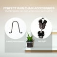 thumbnail image 2 of Miangastore Rain Gutter Chain Hooks Aluminum Alloy Hooks for Gutter Water Down Rain Chain, 2 of 9